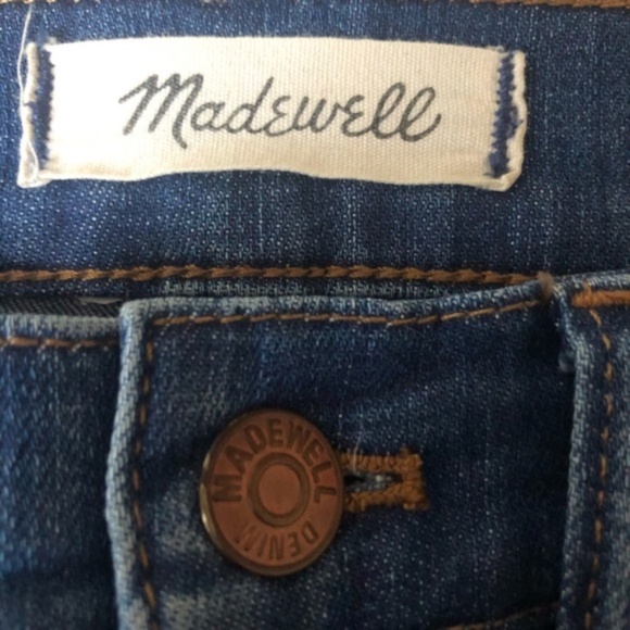 ❤️Madewell Jeans Cali Demi Boot Raw asymmetrical Hem medium wash size 24 - Picture 6 of 7